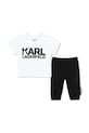 Детски памучен комплект Karl Lagerfeld Z30506.86.108 бял SS25
