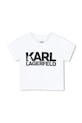 Детски памучен комплект Karl Lagerfeld бял Z30506.86.108