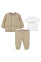 BOSS trening bebelusi 3-pack tricotaj bej J52220