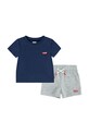 Комплект для немовлят Levi's BATWING TEE & KNIT SHORT S трикотаж темно-синій 6EK813.PPYA