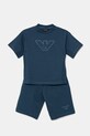 Детский комплект из хлопка Emporio Armani аппликация голубой EB000143.AF13304