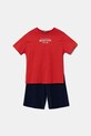 United Colors of Benetton set de bumbac pentru copii bumbac rosu 3096CK00D.G.Seasonal
