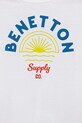 United Colors of Benetton set de bumbac pentru copii alb 3096GK00Q.P.Seasonal