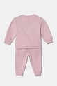 Guess dres bawełniany niemowlęcy A5RG04.KA6R4.PPYA różowy SS25