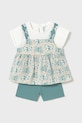 Mayoral completo in cotone neonato/a semplice turchese 1229.4D.Baby.PPYA