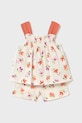 Mayoral compleu bebe 1230.4H.Baby.PPYA portocaliu SS25