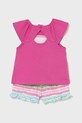 Pamučni komplet za bebe Mayoral 1233.4L.Baby.PPYA roza SS25
