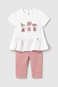Mayoral set de bumbac pentru bebelusi cu modele roz 1735.4B.Baby.PPYA