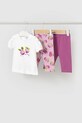 Mayoral set de bumbac pentru copii bumbac roz 1740.4K.Baby.PPYA