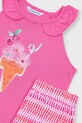 Dievča Detská bavlnená súprava Mayoral 3214.6P.Mini.PPYA ružová