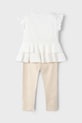 Dievča Detská bavlnená súprava Mayoral 3704.6A.Mini.PPYA béžová