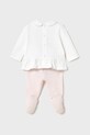 Pamučni komplet za bebe Mayoral Newborn 1586.2D.Newborn.PPYH roza SS25