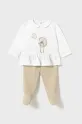 Mayoral Newborn completo in cotone neonato/a maglia marrone 1586.2D.Newborn.PPYH