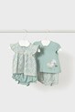 Mayoral Newborn komplet niemowlęcy 2-pack z elastanem turkusowy 1663.2C.Newborn.PPYH