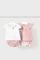Mayoral Newborn compleu bebe 2-pack cu modele roz 1663.2C.Newborn.PPYH