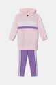 Детский комплект adidas трикотаж розовый JC7502