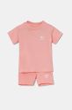 adidas Originals set de bumbac pentru copii uni portocaliu JI5835