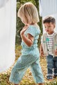 Mayoral komplet bawełniany dziecięcy wzorzyste zielony 1573.4D.Baby.PPYH