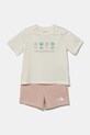 The North Face compleu bebe BABY COTTON SUMMER SET- GRAPHIC tricotaj bej NF0A8BA3BQZ1