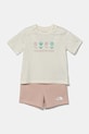 The North Face compleu bebe BABY COTTON SUMMER SET- GRAPHIC tricotaj bej NF0A8BA3BQZ1