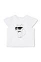 Fete Karl Lagerfeld set de bumbac pentru copii Z30517.86.108 alb