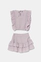 Jamiks set de bumbac pentru copii JAGIENKA II JAGIENKA.II.Ko.JLH112.G violet SS25