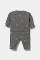 Calvin Klein Jeans dres bawełniany niemowlęcy IN0IN00264.PPYA szary SS25