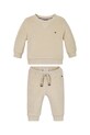 Pamučna trenirka za bebe Tommy Hilfiger pletivo bež KN0KN01980.PPYA