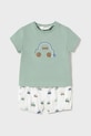 Детский хлопковый комплект Mayoral Newborn хлопок бирюзовый 1204.1E.Newborn.PPYH