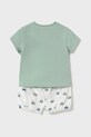Dětská bavlněná souprava Mayoral Newborn 1204.1E.Newborn.PPYH tyrkysová SS25