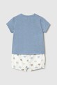 Mayoral Newborn set de bumbac pentru bebelusi 1204.1E.Newborn.PPYH albastru SS25