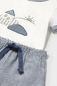 Хлопчик Дитячий комплект з домішкою льону Mayoral Newborn 1207.1L.Newborn.PPYH блакитний
