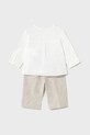 Mayoral Newborn set de bumbac pentru bebelusi 1564.1M.Newborn.PPYH alb SS25