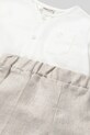 Băieți Mayoral Newborn set de bumbac pentru bebelusi 1564.1M.Newborn.PPYH alb