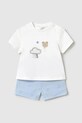 Mayoral Newborn set de bumbac pentru bebelusi 1609.1C.Newborn.PPYH albastru SS25