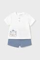 Mayoral Newborn set de bumbac pentru bebelusi 1610.1F.Newborn.PPYH albastru SS25