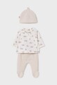 Mayoral Newborn komplet niemowlęcy 9906.1A.Newborn.PPYH beżowy SS25
