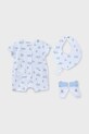 Mayoral Newborn compleu bebe 4-pack tricotaj albastru 9910.1A.Newborn.PPYH