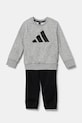 adidas dres niemowlęcy dzianina szary JC9649