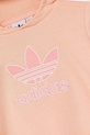 CHLAPEC Dětská tepláková souprava adidas Originals JC6591 oranžová