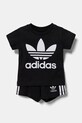 Комплект для младенцев adidas Originals аппликация чёрный JC6583