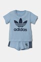 Комплект для немовлят adidas Originals трикотаж блакитний JC6578