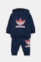 Detská tepláková súprava adidas Originals pletenina tmavomodrá JC6592