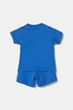 adidas Originals komplet bawełniany dziecięcy JC6581 niebieski SS25