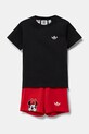 Detská bavlnená súprava adidas Originals bavlna čierna JD0575