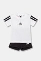 adidas compleu copii bumbac alb JD8164