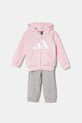 Дитячий спортивний костюм adidas меланж рожевий JC9652