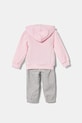Dětská tepláková souprava adidas JC9652 růžová SS25