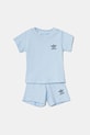 Детский комплект из хлопка adidas Originals аппликация голубой JI5811