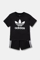 Detská súprava adidas Originals JC9155 čierna SS25